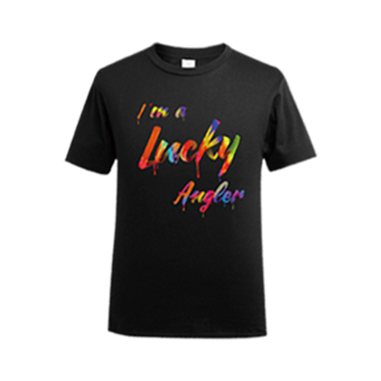 Lucky T-shirt gift for lucky fish finder angler