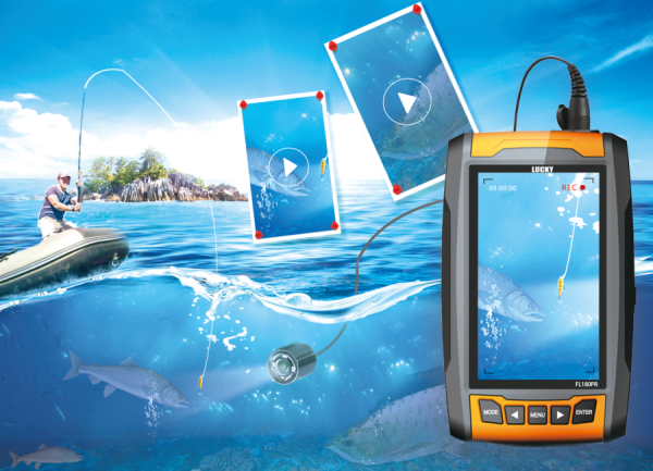Lucky underwater fishing camera spy